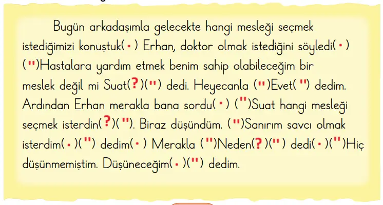 2. Sınıf Türkçe Ders Kitabı Sayfa 77 Cevapları MEB Yayınları