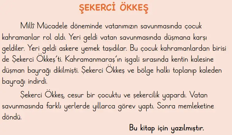 2. Sınıf Türkçe Ders Kitabı Sayfa 92 Cevapları MEB Yayınları