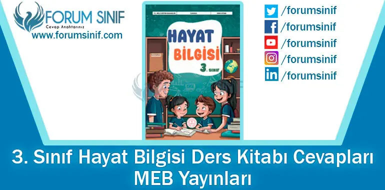 3. Sınıf Hayat Bilgisi Ders Kitabı Cevapları MEB Yayınları