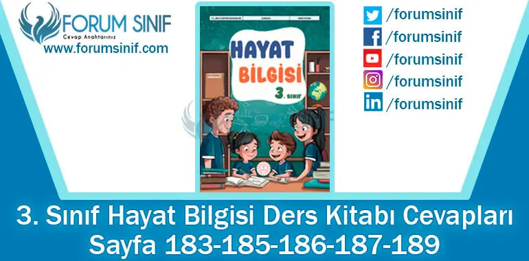 3. Sınıf Hayat Bilgisi Ders Kitabı Sayfa 183-185-186-187-189 Cevapları MEB Yayınları 3. Sınıf Hayat Bilgisi Ders Kitabı Sayfa 183-185-186-187-189 Cevapları MEB Yayınları