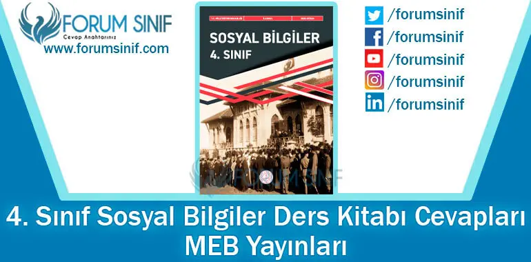 4. Sınıf Sosyal Bilgiler Ders Kitabı MEB Yayınları