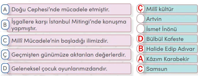 4. Sınıf Sosyal Bilgiler Ders Kitabı Sayfa 60 Cevapları MEB Yayınları
