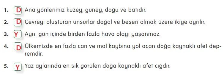 4. Sınıf Sosyal Bilgiler Ders Kitabı Sayfa 92 Cevapları MEB Yayınları