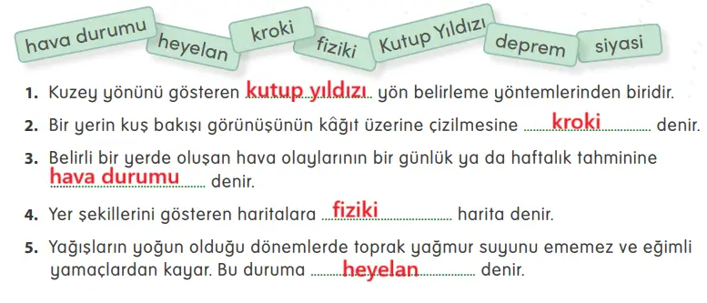 4. Sınıf Sosyal Bilgiler Ders Kitabı Sayfa 92 Cevapları MEB Yayınları