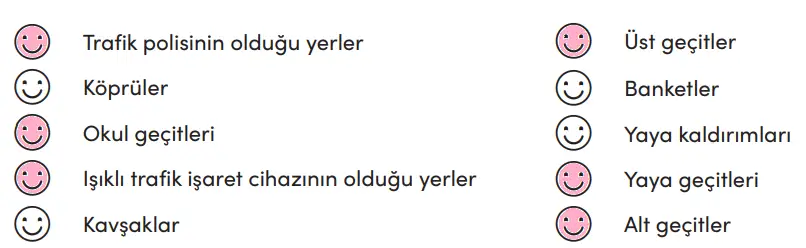4. Sınıf Trafik Güvenliği Ders Kitabı Sayfa 37 Cevapları MEB Yayınları