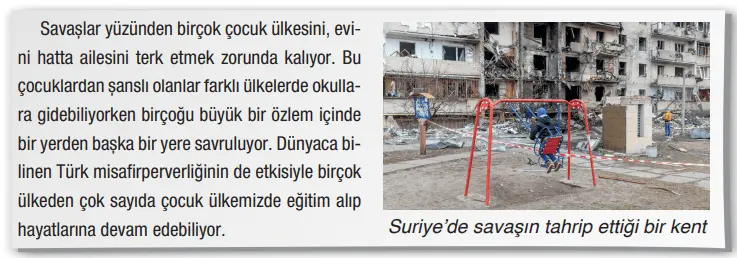 Başlık 4. Sınıf Türkçe Ders Kitabı Sayfa 26 Cevapları ADA Yayıncılık 