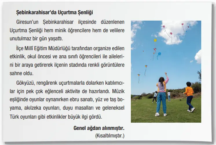 4. Sınıf Türkçe Ders Kitabı Sayfa 35 Cevapları ADA Yayıncılık