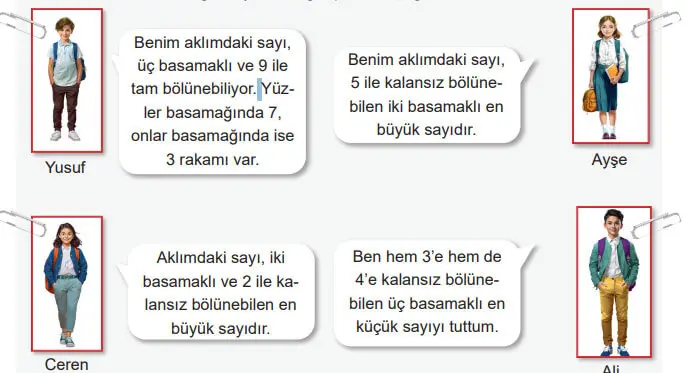 6. Sınıf Matematik Ders Kitabı 32-33-34-35-36-37. Sayfa Cevapları 1. KİTAP 6. Sınıf Matematik Ders Kitabı Sayfa 36 Cevapları MEB Yayınları