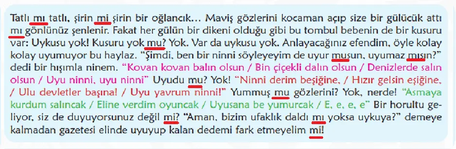 6. Sınıf Türkçe Ders Kitabı Sayfa 46-47 Cevapları MEB Yayınları