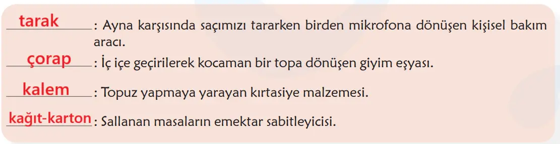 6. Sınıf Türkçe Ders Kitabı 60-61-62-63-64-65. Sayfa Cevapları 1. KİTAP 6. Sınıf Türkçe Ders Kitabı Sayfa 63 Cevapları MEB Yayınları