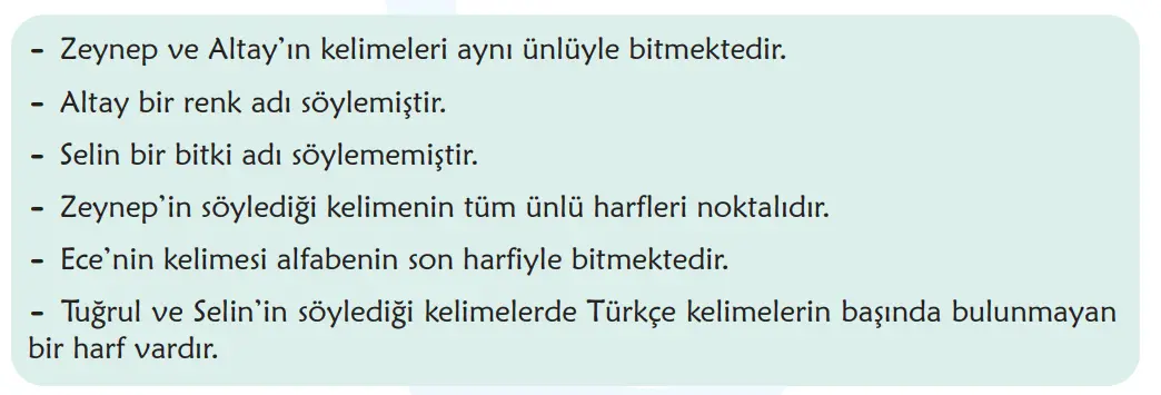 6. Sınıf Türkçe Ders Kitabı 60-61-62-63-64-65. Sayfa Cevapları 1. KİTAP 6. Sınıf Türkçe Ders Kitabı Sayfa 65 Cevapları MEB Yayınları