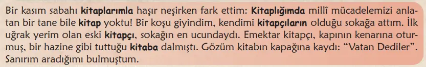 6. Sınıf Türkçe Ders Kitabı 68-72-73-74-75-76-77. Sayfa Cevapları 1. KİTAP 6. Sınıf Türkçe Ders Kitabı Sayfa 76 Cevapları MEB Yayınları