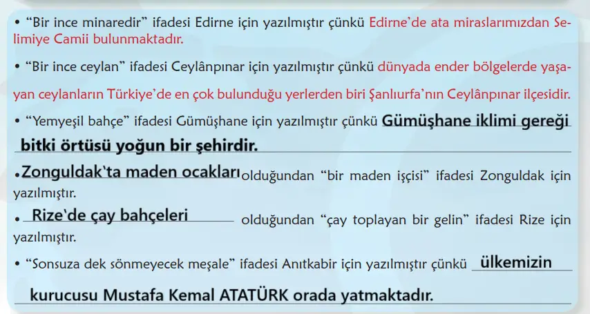 6. Sınıf Türkçe Ders Kitabı Sayfa 82 Cevapları MEB Yayınları