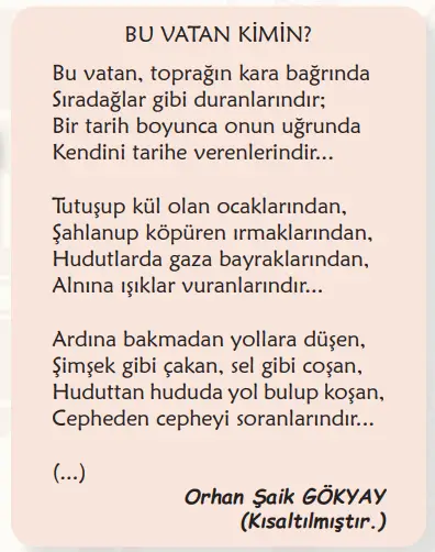 6. Sınıf Türkçe Ders Kitabı Sayfa 96 Cevapları MEB Yayınları