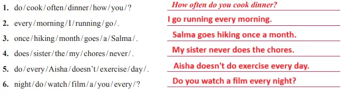 7. Sınıf İngilizce Ders Kitabı Sayfa 41 Cevapları SDR İpekyolu Yayıncılık