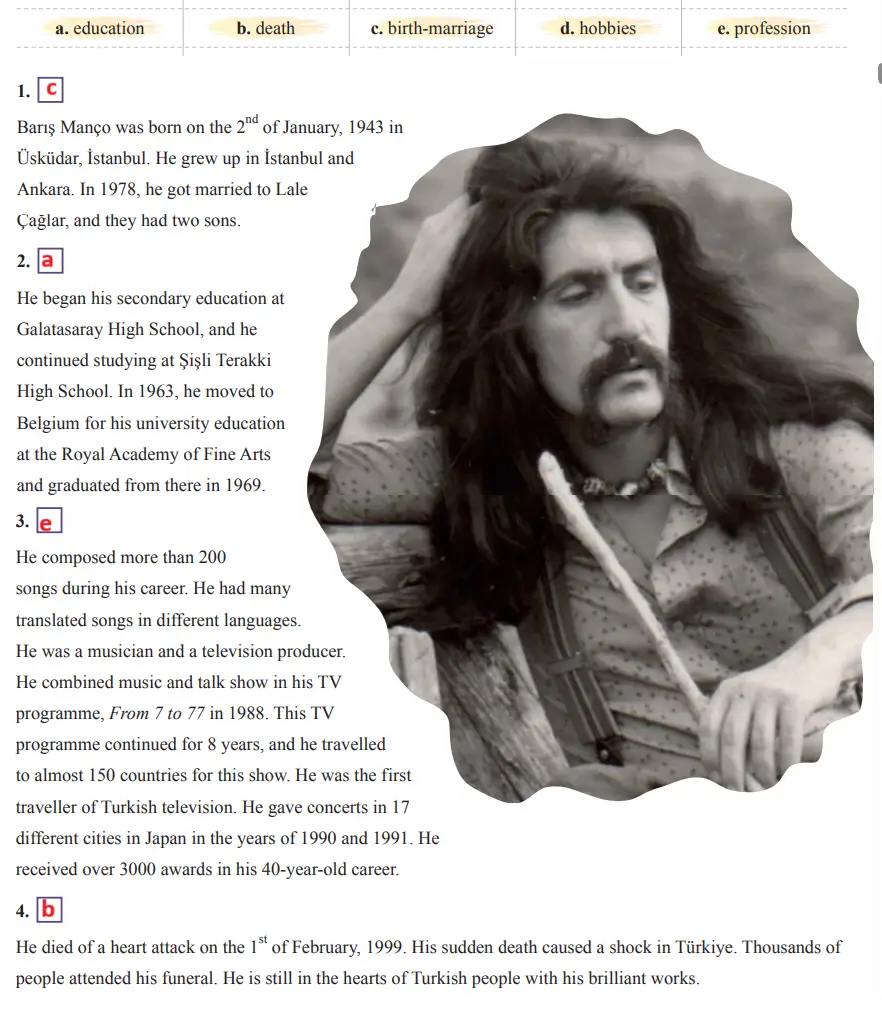 7. Sınıf İngilizce Ders Kitabı Sayfa 50 Cevapları SDR İpekyolu Yayıncılık