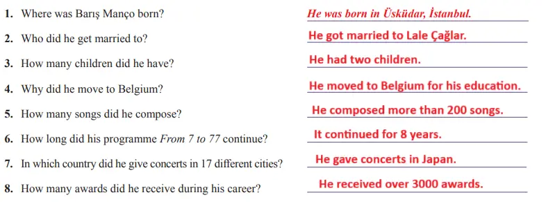 7. Sınıf İngilizce Ders Kitabı Sayfa 51 Cevapları SDR İpekyolu Yayıncılık