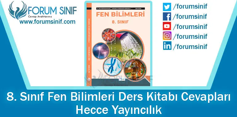 8. Sınıf Fen Bilimleri Ders Kitabı Cevapları Hecce Yayıncılık