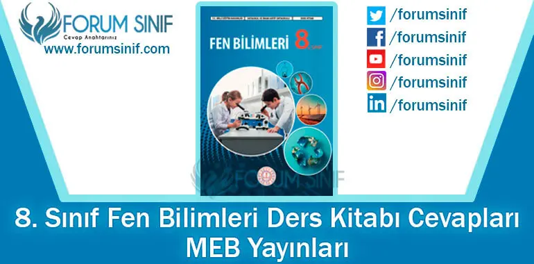 8. Sınıf Fen Bilimleri Ders Kitabı Cevapları MEB Yayınları
