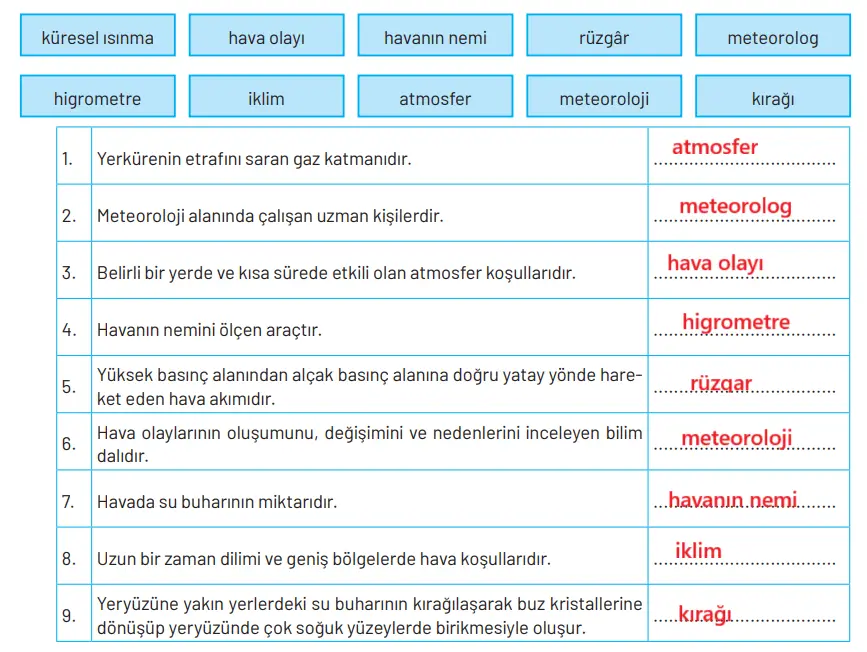 8. Sınıf Fen Bilimleri Ders Kitabı Sayfa 45 Cevapları Hecce Yayıncılık