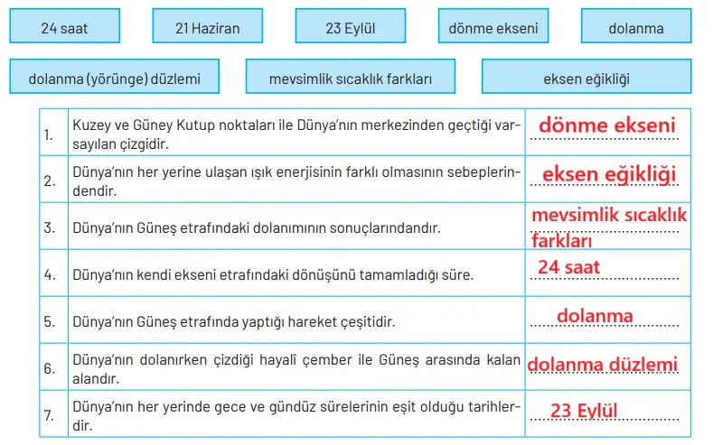 8. Sınıf Fen Bilimleri Ders Kitabı Sayfa 45 Cevapları Hecce Yayıncılık