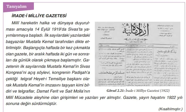8. Sınıf İnkılap Tarihi Ders Kitabı 60-61-62-63-64-65-66. Sayfa Cevapları Dersdestek Yayıncılık 8. Sınıf İnkılap Tarihi Ders Kitabı Sayfa 65 Cevapları Dersdestek Yayıncılık