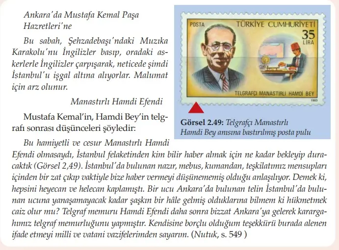 8. Sınıf İnkılap Tarihi Ders Kitabı Sayfa 80 Cevapları MEB Yayınları