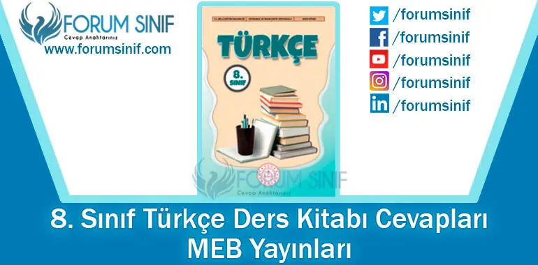 8. Sınıf Türkçe Ders Kitabı Cevapları MEB Yayınları