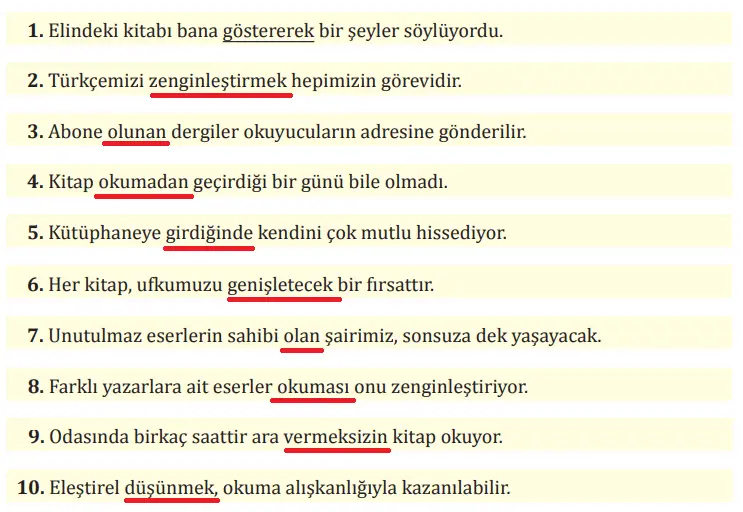 8. Sınıf Türkçe Ders Kitabı Sayfa 21 Cevapları MEB Yayınları