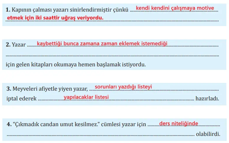 8. Sınıf Türkçe Ders Kitabı Sayfa 25 Cevapları MEB Yayınları