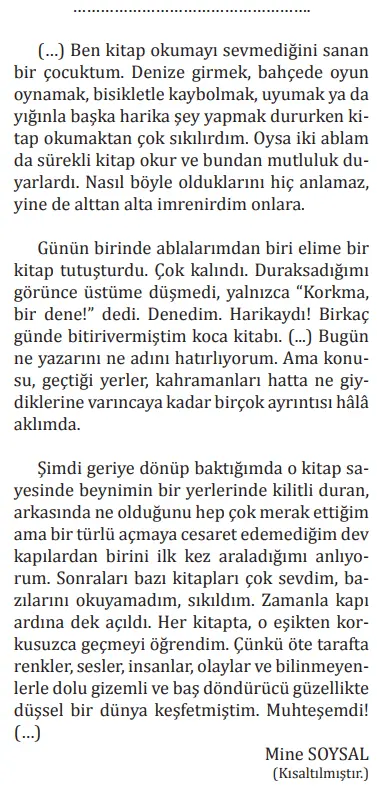 8. Sınıf Türkçe Ders Kitabı Sayfa 34 Cevapları MEB Yayınları