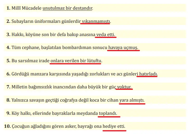 8. Sınıf Türkçe Ders Kitabı Sayfa 41 Cevapları MEB Yayınları