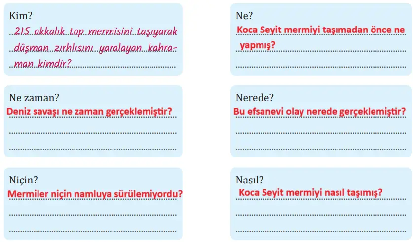 8. Sınıf Türkçe Ders Kitabı Sayfa 44 Cevapları MEB Yayınları
