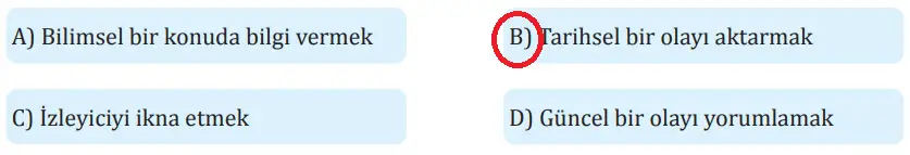 8. Sınıf Türkçe Ders Kitabı Sayfa 45 Cevapları MEB Yayınları