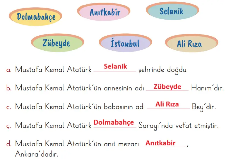 2. Sınıf Hayat Bilgisi Ders Kitabı Sayfa 26 Cevapları MEB Yayınları