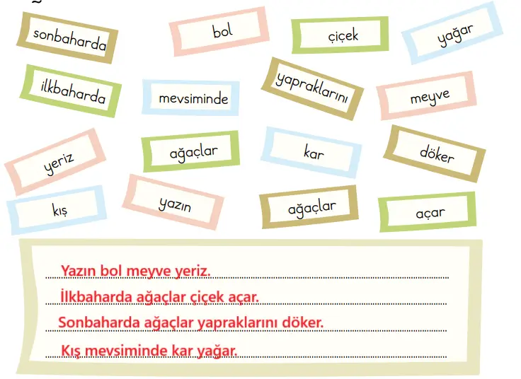2. Sınıf Türkçe Ders Kitabı Sayfa 102 Cevapları MEB Yayınları