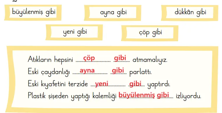 2. Sınıf Türkçe Ders Kitabı 103-104-107-108-109-110. Sayfa Cevapları 1. KİTAP 2. Sınıf Türkçe Ders Kitabı Sayfa 109 Cevapları MEB Yayınları