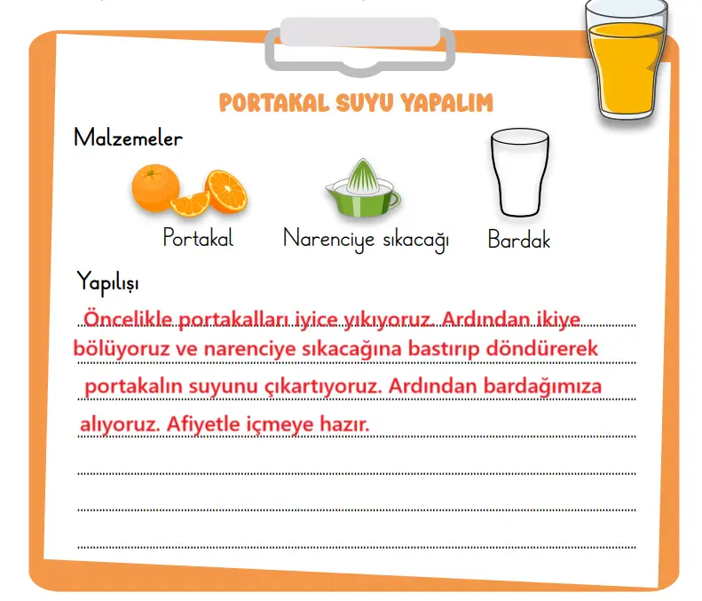 2. Sınıf Türkçe Ders Kitabı Sayfa 121 Cevapları MEB Yayınları