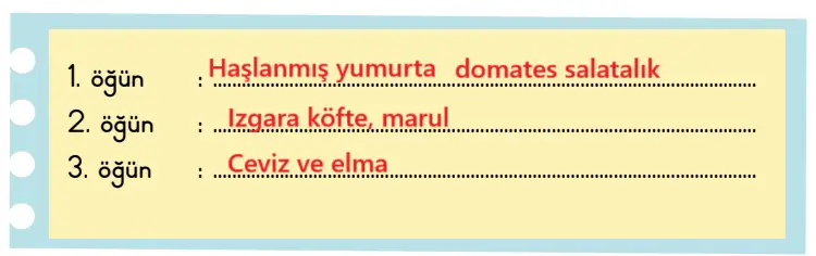 2. Sınıf Türkçe Ders Kitabı Sayfa 122 Cevapları MEB Yayınları