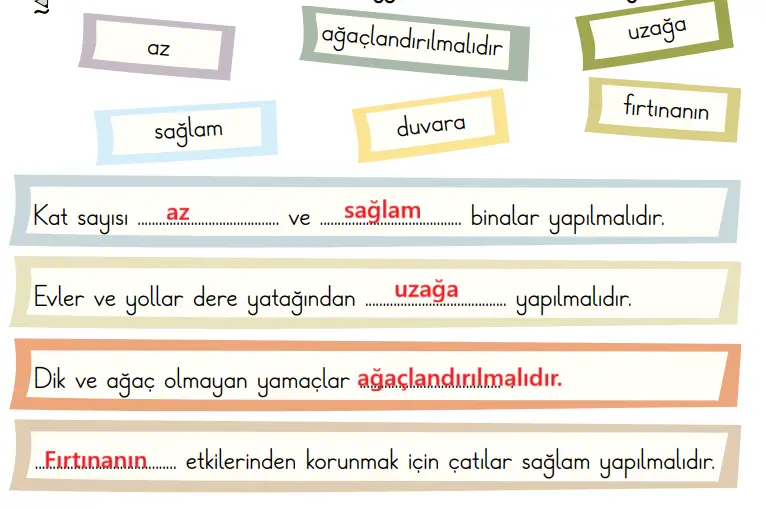 2. Sınıf Türkçe Ders Kitabı 123-124-126-127-128-129. Sayfa Cevapları 1. KİTAP 2. Sınıf Türkçe Ders Kitabı Sayfa 127 Cevapları MEB Yayınları