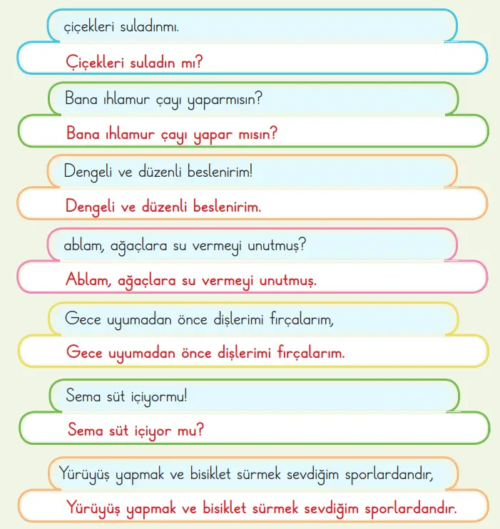 2. Sınıf Türkçe Ders Kitabı Sayfa 131 Cevapları MEB Yayınları