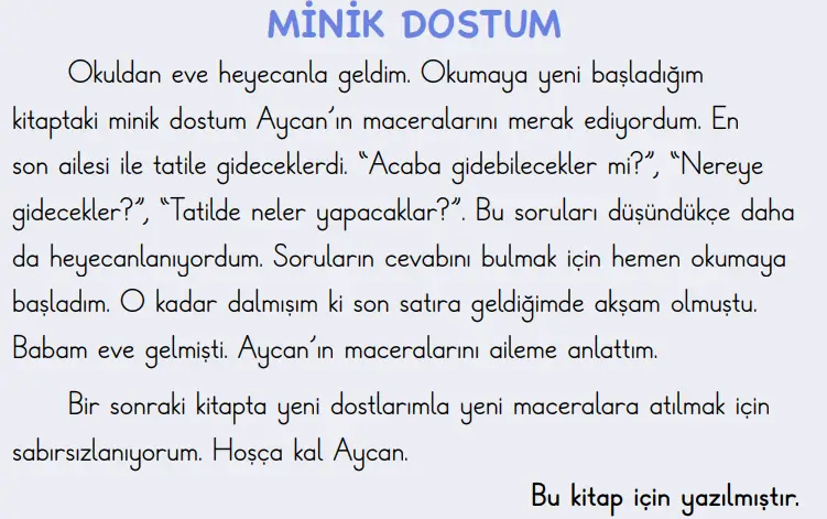 2. Sınıf Türkçe Ders Kitabı 170-171-172-173-174-175-176-177. Sayfa Cevapları 1. KİTAP 2. Sınıf Türkçe Ders Kitabı Sayfa 170 Cevapları MEB Yayınları