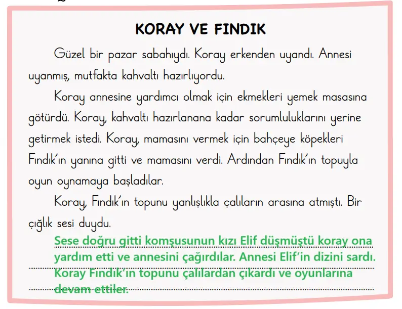 2. Sınıf Türkçe Ders Kitabı 170-171-172-173-174-175-176-177. Sayfa Cevapları 1. KİTAP 2. Sınıf Türkçe Ders Kitabı Sayfa 172 Cevapları MEB Yayınları