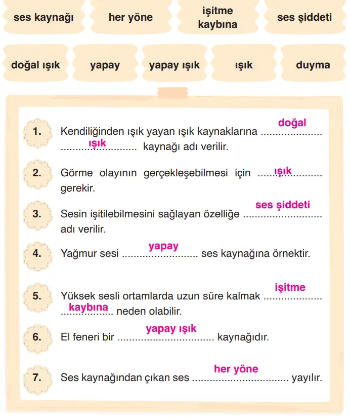 3. Sınıf Fen Bilimleri Ders Kitabı Sayfa 171 Cevapları CEM Yayıncılık