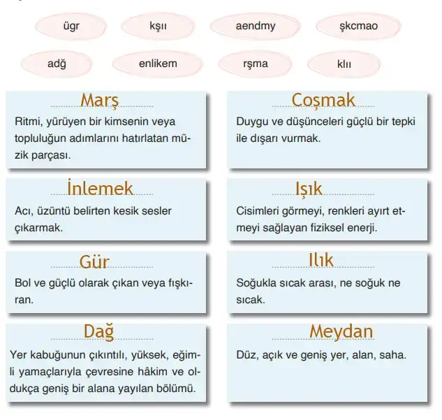 4. Sınıf Türkçe Ders Kitabı Sayfa 130 Cevapları ADA Yayıncılık 4. Sınıf Türkçe Ders Kitabı Sayfa 130 Cevapları ADA Yayıncılık