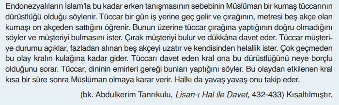 6. Sınıf Din Kültürü Ders Kitabı Sayfa 71-72-73-74-75-76. Cevapları MEB Yayınları 6. Sınıf Din Kültürü Ders Kitabı Sayfa 72 Cevapları MEB Yayınları