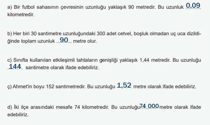 6. Sınıf Matematik Ders Kitabı Sayfa 147 Cevapları MEB Yayınları