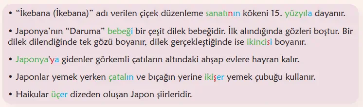 6. Sınıf Türkçe Ders Kitabı Sayfa 128 Cevapları MEB Yayınları