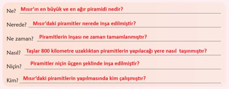 6. Sınıf Türkçe Ders Kitabı Sayfa 134 Cevapları MEB Yayınları