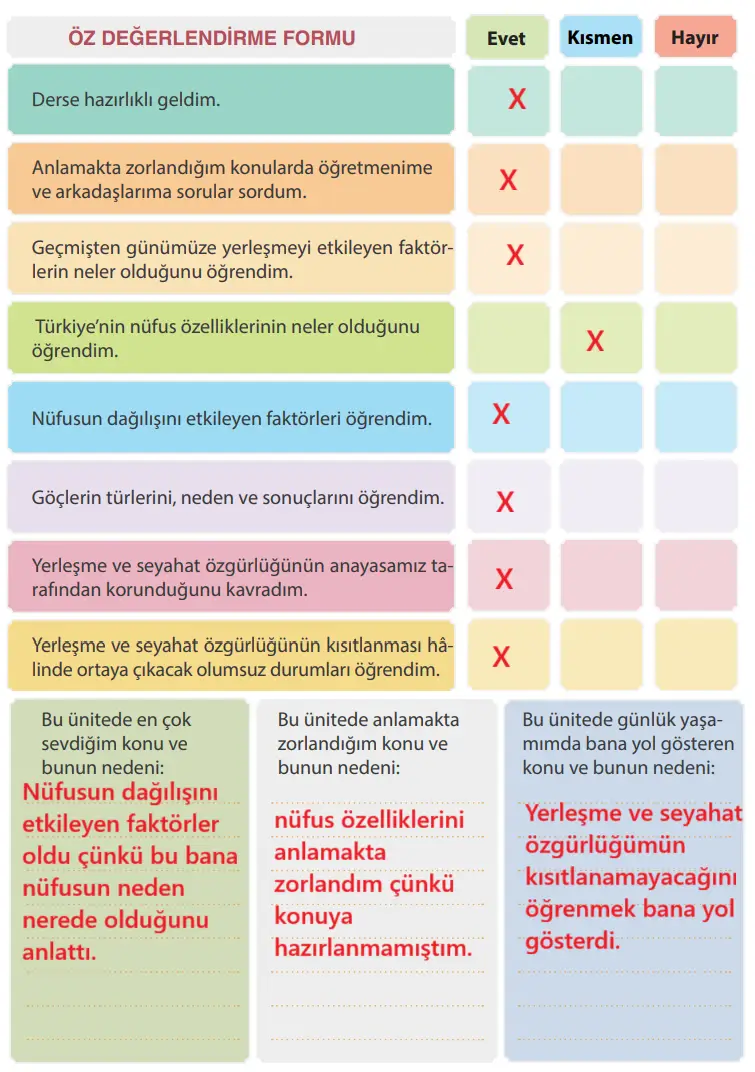 7. Sınıf Sosyal Bilgiler Ders Kitabı Sayfa 147 Cevapları MEB Yayınları